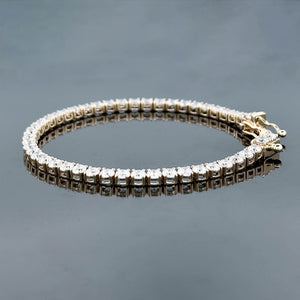 ELYSIAN – 17 Carat Round LGD Tennis Chain in 14K White Gold