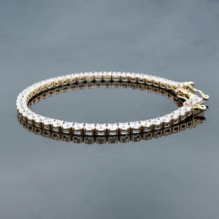 ELYSIAN – 17 Carat Round LGD Tennis Chain in 14K White Gold