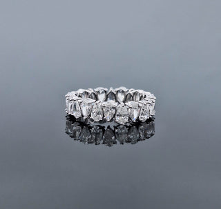 KENDRICK – 3 Carat Pear Eternity LGD Ring in Silver 925