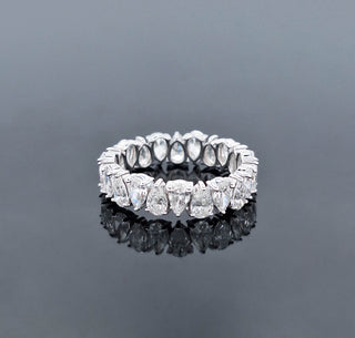 KENDRICK – 3 Carat Pear Eternity LGD Ring in Silver 925