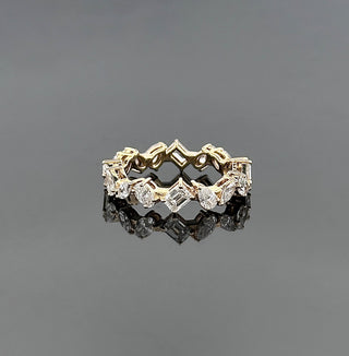 SABRINA – 2 Carat Mixed Fancy LGD Ring in 14K Yellow Gold