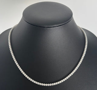 14.5 Carats 3.2mm Elegant Classic Tennis Chain in 14kt Gold – 18 Inches