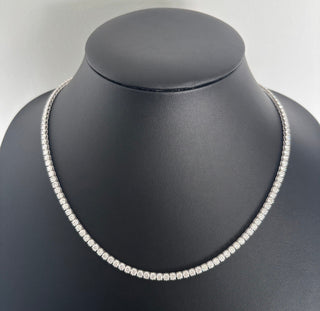 18.5 Carats 3.4mm Elegant Classic Tennis Chain in 14kt Gold– 18 Inches