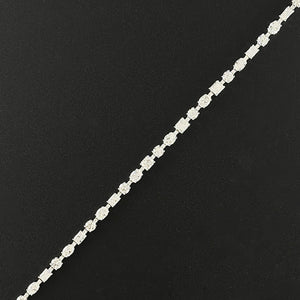 AURORA – 10 Carat Fancy LGD Bracelet in 10K White Gold
