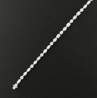 AURORA – 10 Carat Fancy LGD Bracelet in 10K White Gold