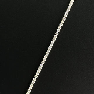 ELYSIAN – 17 Carat Round LGD Tennis Chain in 14K White Gold