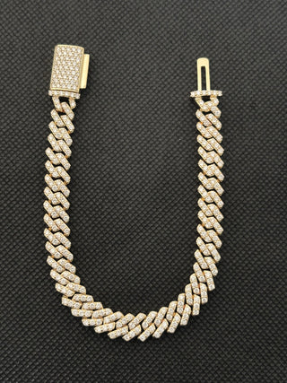 7.20 Carats Cuban Bracelet (9mm) 10KT Yellow Gold (LGD)