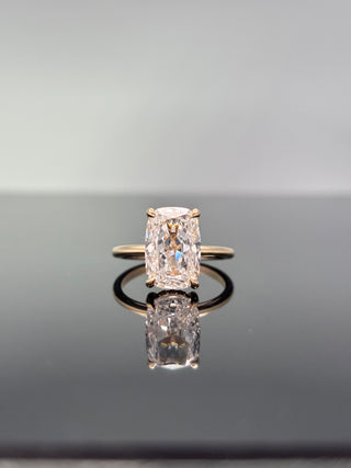 5 Carats Old Mine Elongated Cushion Cut Ring