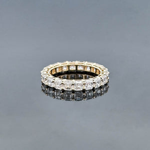 PENELOPE – 4 Carat Asscher LGD Ring in 14K Yellow Gold