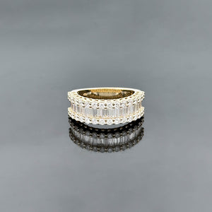 AURELIA – 2 Carat Baguette LGD Eternity Ring in 10K Yellow Gold