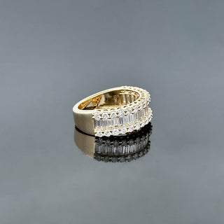AURELIA – 2 Carat Baguette LGD Eternity Ring in 10K Yellow Gold