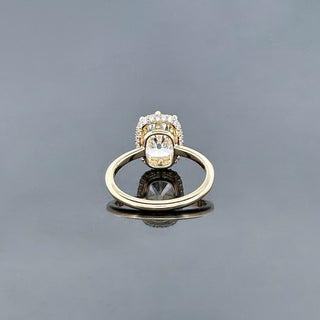 ISABELLA – 3 Carat Cushion LGD Ring in 14K Yellow Gold