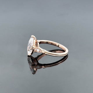 VALENTINA – 5 Carat Marquise LGD Ring in 14K Pink Gold