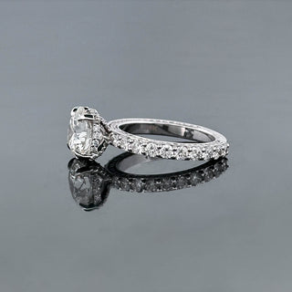 PENELOPE – 3 Carat Round LGD Ring in 14K White Gold