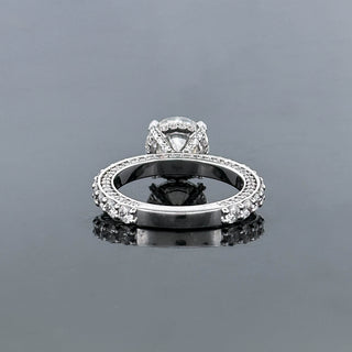 PENELOPE – 3 Carat Round LGD Ring in 14K White Gold