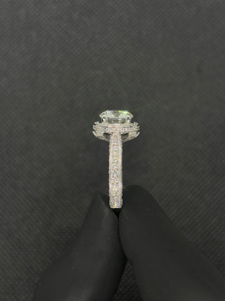 3 Carat Round Center Set in a Vintage Art Deco Setting (LGD)