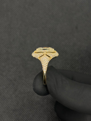 2.50 Carats Moval Old Mine Cut Set in a Vintage Art-Deco Inspired Ring