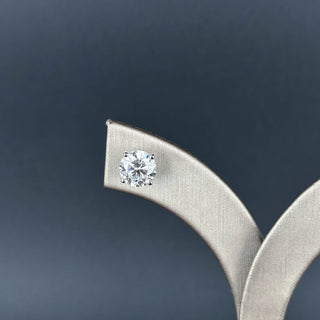 AMARA – 4 Carat Total Round LGD Earrings in 10K White Gold