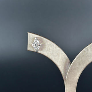 VALENTINA – 2 Carat Total Marquise LGD Earrings in 14K White Gold