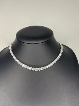 18.3 Carats Graduated Riviera Tennis Chain in 14kt Gold (LGD)