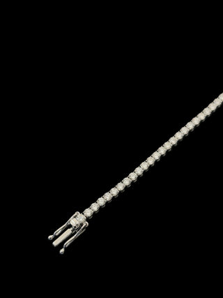 4.88 Carats 2.80mm Elegant Classic Tennis Bracelet in 14kt Gold – 7 Inches