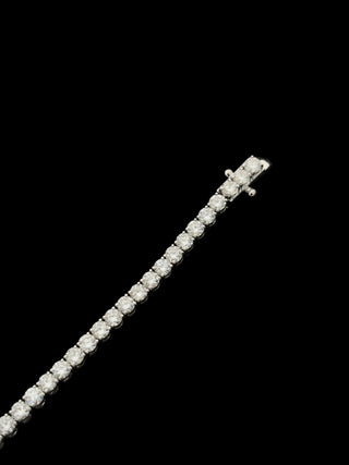 4.88 Carats 2.80mm Elegant Classic Tennis Bracelet in 14kt Gold – 7 Inches