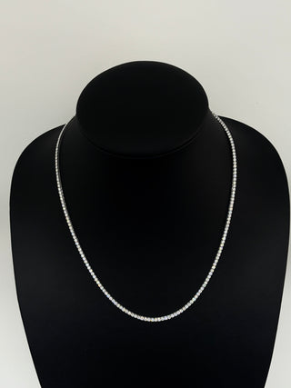 11.85 Carats 2.6mm Elegant Classic Tennis Chain in 14kt Gold – 22 Inches