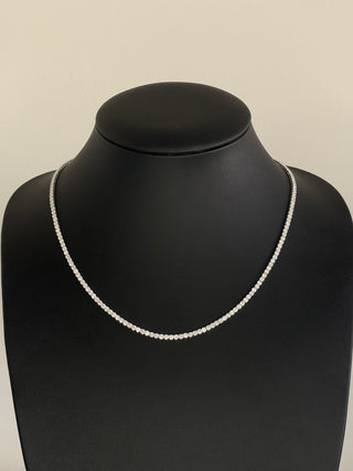 12.90 Carats 2.6mm Elegant Classic Tennis Chain in 14kt Gold– 18 Inches