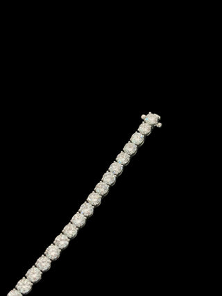 8 Carats 3.6mm Elegant Classic Tennis Bracelet in 14kt Gold – 7 Inches