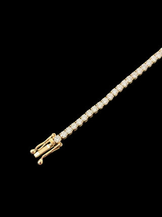 4.34 Carats 2.55mm Elegant Classic Tennis Bracelet in 14kt Gold – 7 Inches
