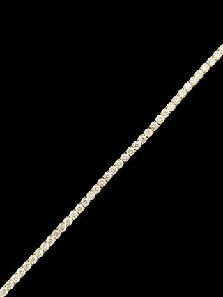 2.64 Carats 2mm Elegant Classic Tennis Bracelet in 14kt Gold – 7 Inches