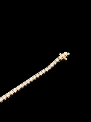 2.64 Carats 2mm Elegant Classic Tennis Bracelet in 14kt Gold – 7 Inches