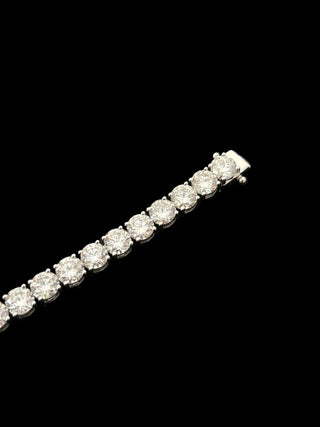 27.66 Carats 6.7 mm Elegant Classic Tennis Bracelet in 14kt Gold – 6.5 Inches