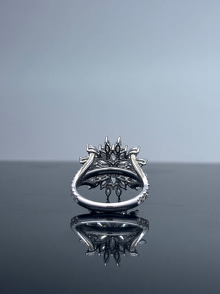 1.9 Carats Marquise-Cut Diamond Ring in Solid in 14K Gold