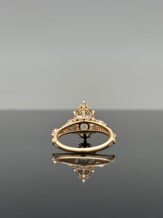 3.59 Carats Marquise Diamond (LGD) Statement Ring in 14K Gold