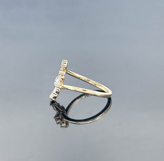VIVIENNE - 1 Carat Pear LGD Ring in 14K Yellow Gold