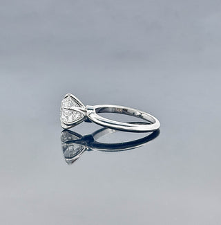 JAMIR – 3 Carat Round LGD Ring in 14K White Gold