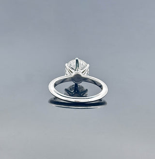 JAMIR – 3 Carat Round LGD Ring in 14K White Gold