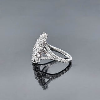 YVONNE – 2 Carat Pear LGD Ring in 14K White Gold