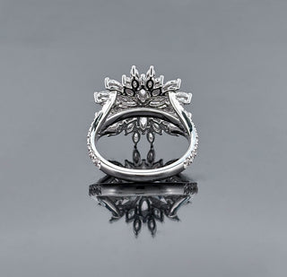 YVONNE – 2 Carat Pear LGD Ring in 14K White Gold