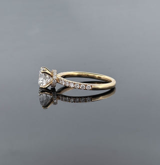 GYTHA – 1.5 Carat Round LGD Ring in 18K Yellow Gold