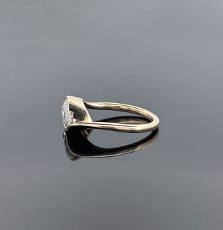 HERMIONE – 2 Carat Marquise LGD Ring in 14K Yellow Gold