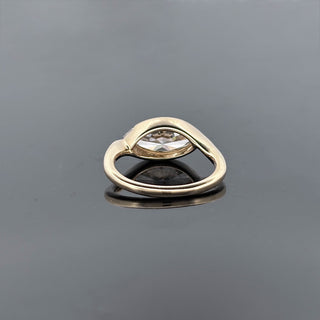 CORINNE – 2 Carat Marquise LGD Ring in 14K Yellow Gold