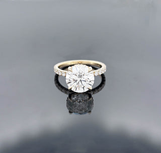 CAMILLE – 5 Carat Round LGD Ring in 14K Yellow Gold