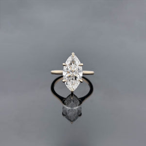 ISLETA – 3.5 Carat Marquise LGD Ring in 14K Yellow Gold