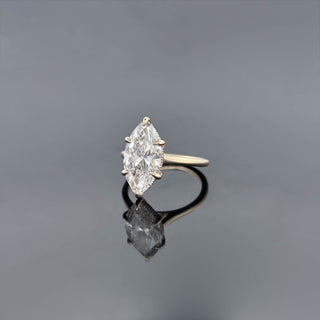 ISLETA – 3.5 Carat Marquise LGD Ring in 14K Yellow Gold