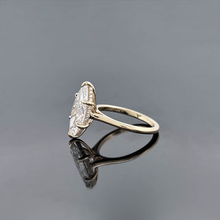 ISLETA – 3.5 Carat Marquise LGD Ring in 14K Yellow Gold