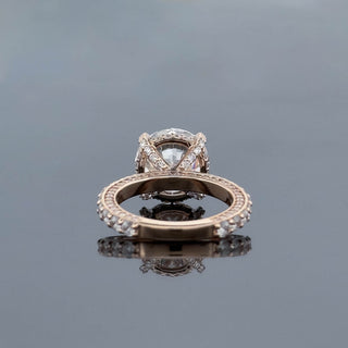 AURELIA – 6 Carat Round Brilliant Diamond Ring in 14K Rose Gold
