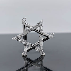 JAYNA – 2.5 Carat Star Pave LGD Pendant in Silver 925