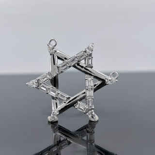 JAYNA – 2.5 Carat Star Pave LGD Pendant in Silver 925